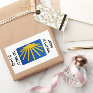 Sticker Rectangulaire Camino de Santiago Le chemin de saint Jacques 0010