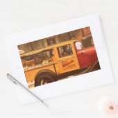 Sticker Rectangulaire Camion de Nourriture Classique (Enveloppe)