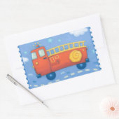 Sticker Rectangulaire Camion d'incendie (Enveloppe)