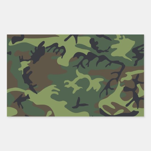 Sticker Rectangulaire Camion militaire de Green Forest (Devant)