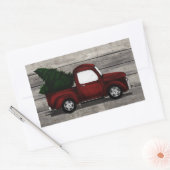 Sticker Rectangulaire Camion Rouge Lil (Enveloppe)