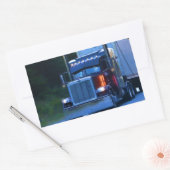 Sticker Rectangulaire Camions, Big Rig Cargo Truck Art (Enveloppe)