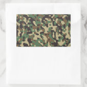 Sticker Rectangulaire Camo Woodland (Sac)