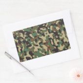 Sticker Rectangulaire Camo Woodland (Enveloppe)