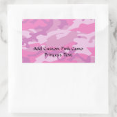 Sticker Rectangulaire Camoflauge rose (Sac)