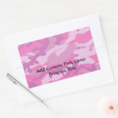 Sticker Rectangulaire Camoflauge rose (Enveloppe)