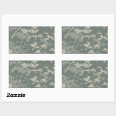 Sticker Rectangulaire Camouflage ACU de l'armée (Feuille)
