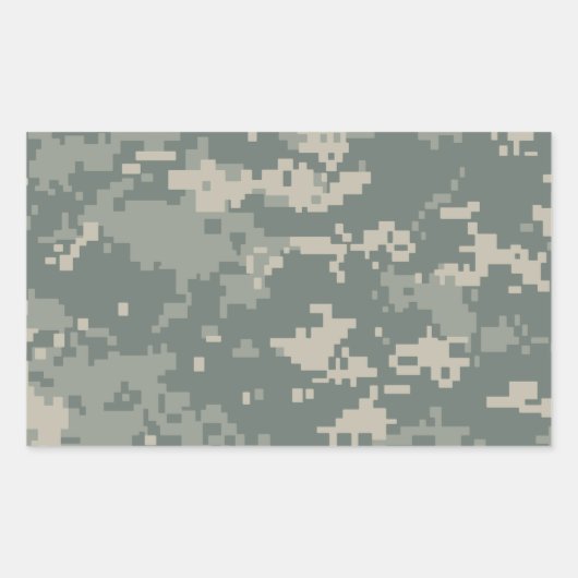 Sticker Rectangulaire Camouflage ACU de l'armée (Devant)