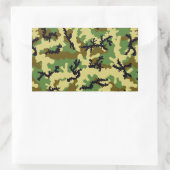 Sticker Rectangulaire Camouflage des bois (Sac)