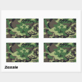 Sticker Rectangulaire Camouflage militaire (Feuille)