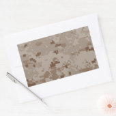 Sticker Rectangulaire Camouflage numérique du désert (Enveloppe)