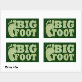 Sticker Rectangulaire Camouflage vert Texte Bigfoot (Feuille)