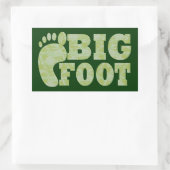 Sticker Rectangulaire Camouflage vert Texte Bigfoot (Sac)