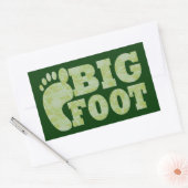 Sticker Rectangulaire Camouflage vert Texte Bigfoot (Enveloppe)