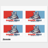 Sticker Rectangulaire Campagne Harris Walz (Feuille)