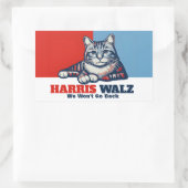 Sticker Rectangulaire Campagne Harris Walz (Sac)
