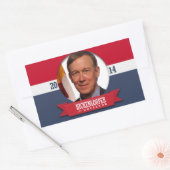 STICKER RECTANGULAIRE CAMPAGNE JOHN HICKENLOOPER (Enveloppe)
