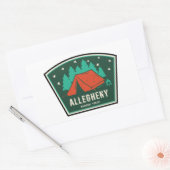 Sticker Rectangulaire Camping forestier national Allegheny (Enveloppe)