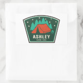 Sticker Rectangulaire Camping forestier national Ashley (Sac)