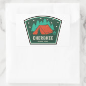 Sticker Rectangulaire Camping forestier national de Cherokee (Sac)