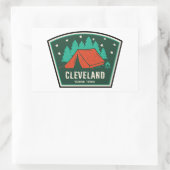 Sticker Rectangulaire Camping forestier national de Cleveland (Sac)
