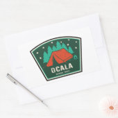 Sticker Rectangulaire Camping forestier national d'Ocala (Enveloppe)