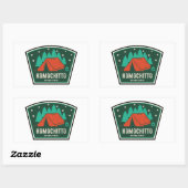 Sticker Rectangulaire Camping Homochitto National Forest Mississippi (Feuille)