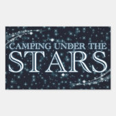 Sticker Rectangulaire Camping Under the Stars (Devant)