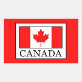 Sticker Rectangulaire Canada (Devant)