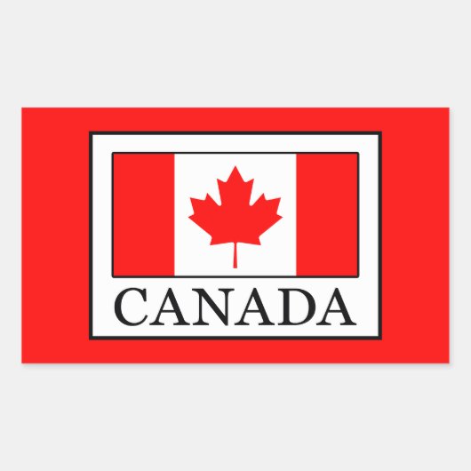 Sticker Rectangulaire Canada (Devant)