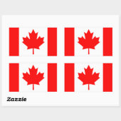 Sticker Rectangulaire Canada (Feuille)