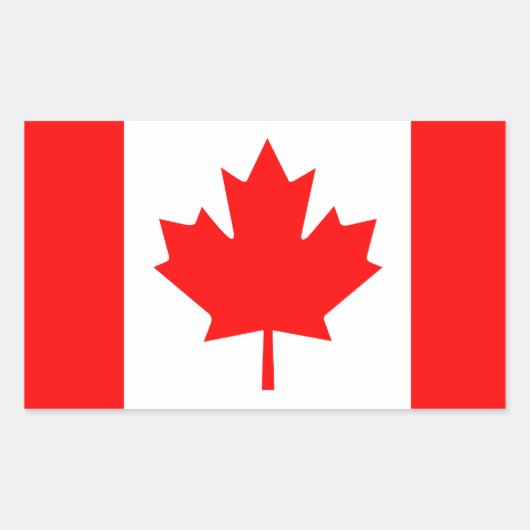 Sticker Rectangulaire Canada (Devant)