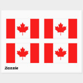 STICKER RECTANGULAIRE CANADA (Feuille)