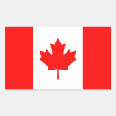 STICKER RECTANGULAIRE CANADA (Devant)