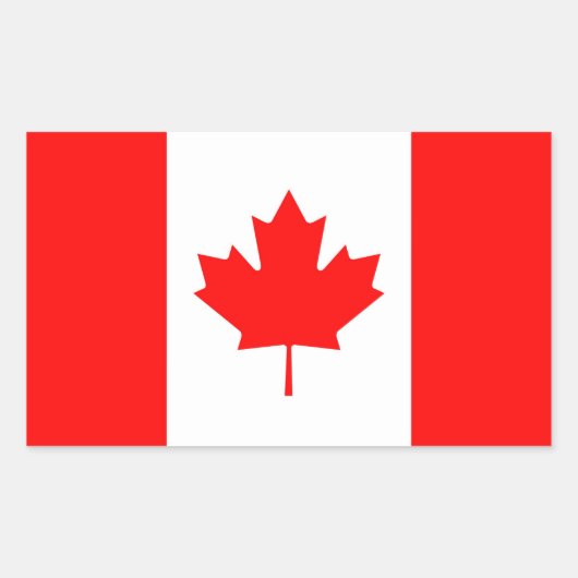 STICKER RECTANGULAIRE CANADA (Devant)
