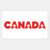 Sticker Rectangulaire Canada (Devant)
