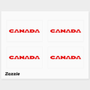 Sticker Rectangulaire Canada