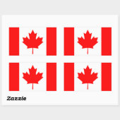 Sticker Rectangulaire Canada (Feuille)