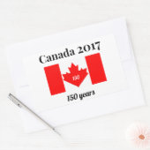 Sticker Rectangulaire Canada 150 en 2017 (Enveloppe)