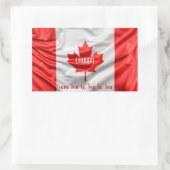 Sticker Rectangulaire CANADA D'un océan à l'autre (Sac)