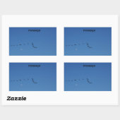 Sticker Rectangulaire Canadian geese (Feuille)