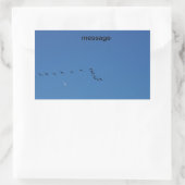 Sticker Rectangulaire Canadian geese (Sac)