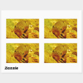 Sticker Rectangulaire Canal en flux (Feuille)