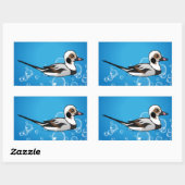 Sticker Rectangulaire Canard à queue longue Birdorable (Feuille)