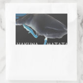 Sticker Rectangulaire Canard avec moi se réveille comme ça & Hakuna Mata (Sac)