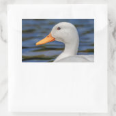 Sticker Rectangulaire Canard blanc (Sac)
