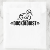 Sticker Rectangulaire Canard drôle (Sac)