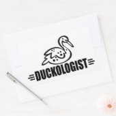 Sticker Rectangulaire Canard drôle (Enveloppe)