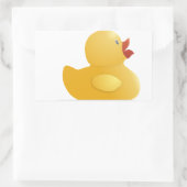 Sticker Rectangulaire Canard en caoutchouc jaune (Sac)