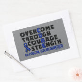 STICKER RECTANGULAIRE CANCER COLORECTAL (Enveloppe)
